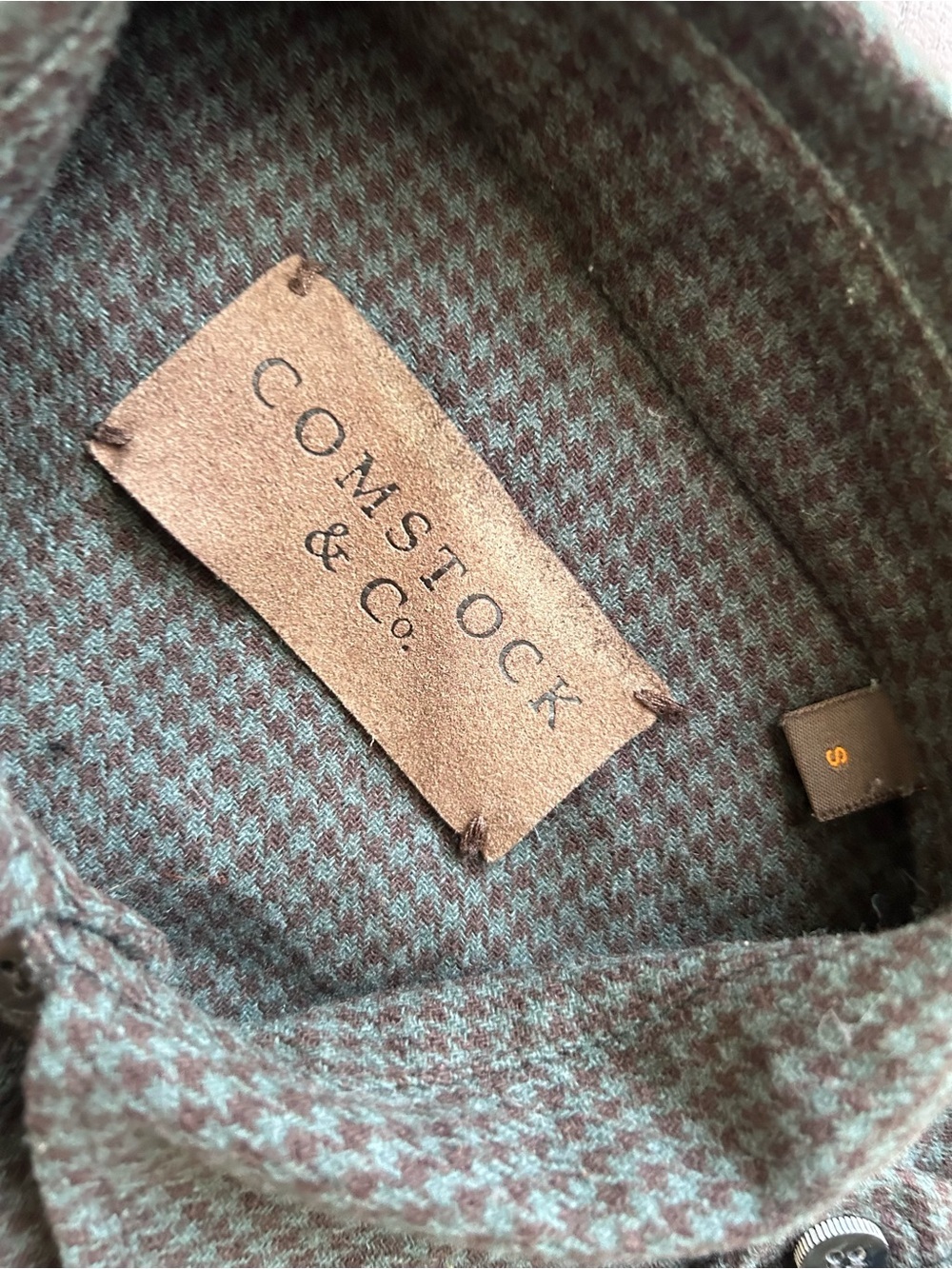 Men's Long-Sleeve Shirt Jacket in Olive 50% wool 25% rayon size s - Picture 5 of 9